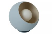 Tischleuchte Pastellblau Glas Metall 20 cm E27 blendarm
