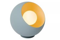 Tischleuchte Pastellblau Glas Metall 20 cm E27 blendarm