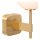 Wandlampe Glas Metall IP44 Gold H:34,5 cm G9 blendarm