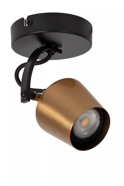 Deckenstrahler Schwarz Gold L:10,5 cm GU10 flexibel