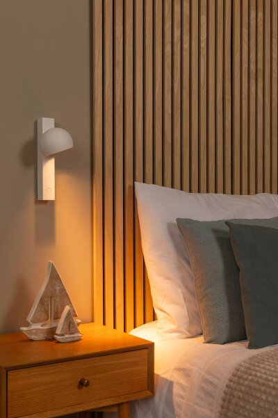 LED Wandstrahler flexibel Touch Weiß 2700 K dimmbar