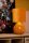 Tischlampe Stoff Glas Ockergelb Gold 47 cm E14 blendarm