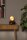 Kleine Tischlampe Vintage Schwarz Gold 30 cm E14 Kamera