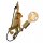 Dekorative Hängelampe Gold Schwarz Affe E27 L:17,6 cm