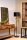 Wohnliche Stehlampe Stoff Gold Schwarz Affe E27 150 cm