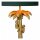Tischlampe Stoff Grün Gold Affen Palme 57,5 cm E27