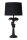 Tischlampe Stoff Schwarz Affen Palme 57,5 cm groß E27