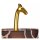 Stoff Stehleuchte Giraffe Gold Braun E27 160 cm groß