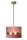 Stilvolle Pendelleuchte Stoff Pink Gold E27 Ø30 cm rund