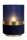 Stilvolle Tischlampe Stoff Blau Gold E14 22 cm Vintage