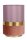 Elegante Tischlampe Stoff Pink Gold E14 22 cm Vintage