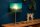 Tischlampe Stoffschirm Grün Gold 50 cm E14 blendarm