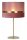 Tischlampe Stoffschirm Pink Gold 50 cm E14 blendarm