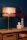 Tischlampe Stoffschirm Pink Gold 50 cm E14 blendarm