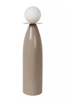 Tischlampe Porzellan Glas Grau Weiß 53 cm G9...