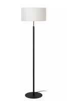 Stehlampe Stoff Metall Weiß Schwarz 150 cm E27...