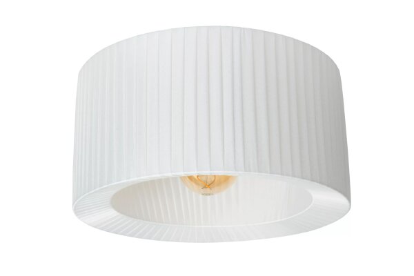 Gemütliche Deckenlampe Stoff Weiß Ø40 cm E27 bis 40 W
