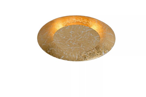 LED Deckenleuchte Metall in Messing Ø21 cm rund 2700 K