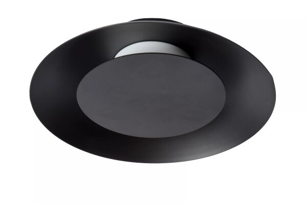 LED Deckenleuchte Metall Schwarz Ø21 cm rund 2700 K