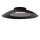 LED Deckenlampe Metall Schwarz Ø34 cm indirekt 2700 K