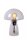 Pilz Tischlampe Rauchglas 28 cm klein E27 Retro Design