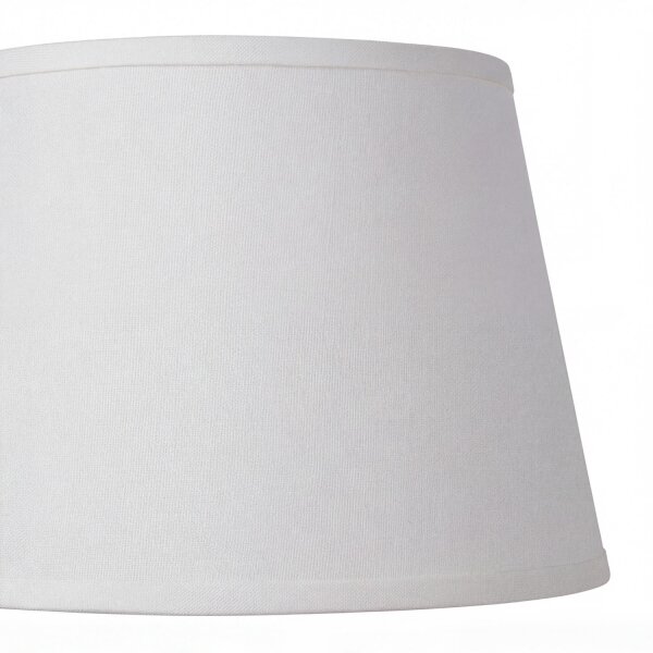 Tischleuchte Stoff Weiß Kupfer E14 H:30 cm blendarm
