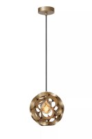 Stilvolle Hängelampe Metall Kugel Gold Ø30 cm...