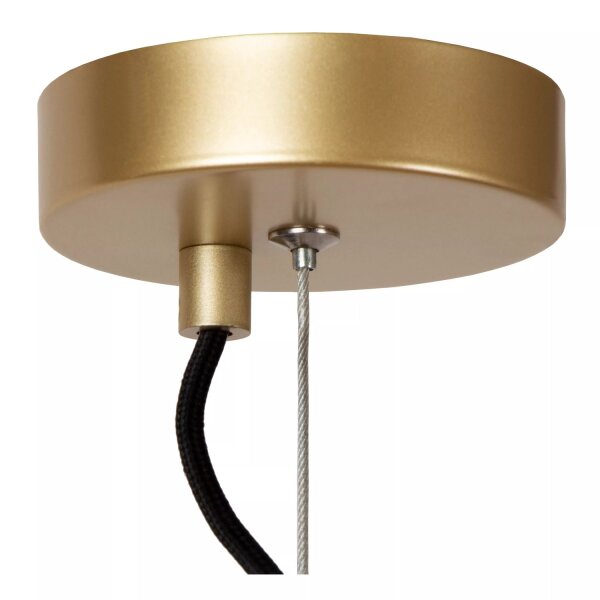 Stilvolle Pendelleuchte Metall Kugel Gold Ø40 cm E27