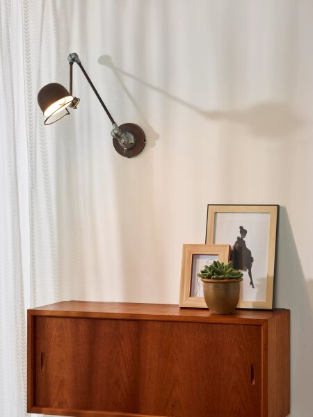 Wandspot Industrial Rostbraun T:68 cm E14 Knickgelenk