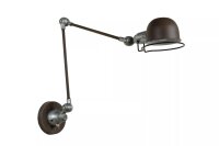 Wandspot Industrial Rostbraun T:68 cm E14 Knickgelenk