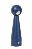 LED Akku Tischlampe Blau Schalter Kegel 22 cm 2700 K