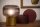 Tischlampe Rauchglas geriffelt Metall Gold 18 cm E14