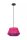 Runde Hängeleuchte Pink Stoff Metall E27 Ø30 cm Modern