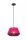 Runde Hängeleuchte Pink Stoff Metall E27 Ø30 cm Modern