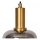 Pendelleuchte Rauchglas Metall Gold Schwarz Ø16 cm E27