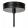 Pendelleuchte Rauchglas Metall Gold Schwarz Ø16 cm E27