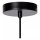 Hängelampe Rauchglas Metall Gold Schwarz E27 Ø22 cm