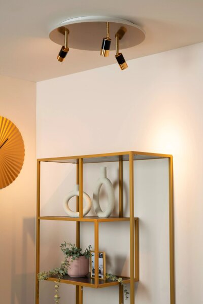 LED Deckenleuchte dimmbar in Gold Ø48 cm 2500-3000 K