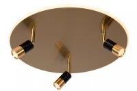 LED Deckenleuchte dimmbar in Gold Ø48 cm 2500-3000 K