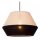 Pendelleuchte Stoff Metall Taupe Schwarz E27 Ø40 cm