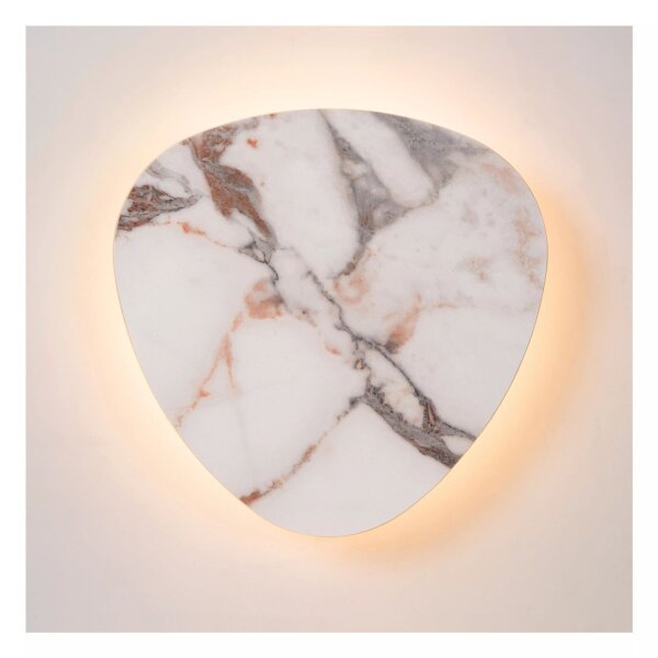 LED Wandlampe Keramik in Marmor indirekt B:30 cm 2700 K