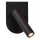 LED Wandleuchte Holz Glas Schwarz flexibel G9 H:32 cm