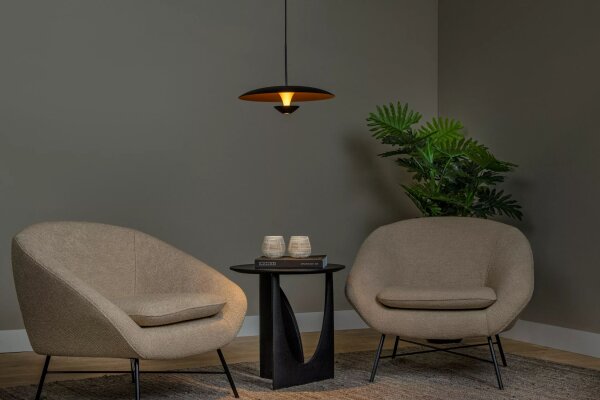LED Pendelleuchte Aluminium Schwarz Gold 2700 K Ø40 cm