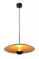 LED Pendelleuchte Aluminium Schwarz Gold 2700 K...