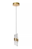Moderne LED H&auml;ngelampe Gold &Oslash;13 cm rund 2700...