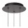 Moderne LED Hängelampe Schwarz B:25 cm 2700 K 3-flammig
