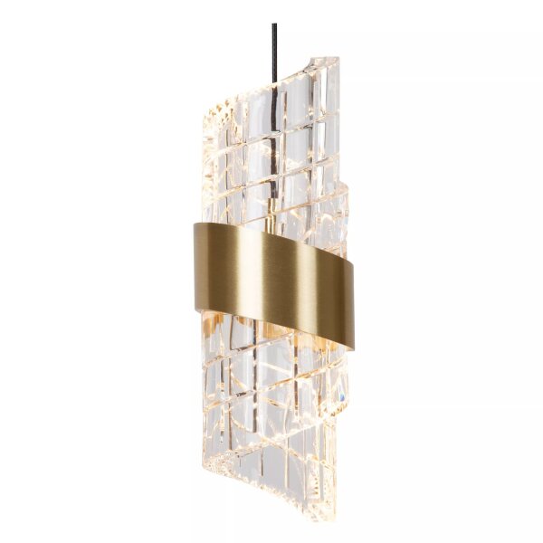 Moderne LED Pendelleuchte Gold L:84 cm 2700 K 5-flammig