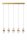 Moderne LED Pendelleuchte Gold L:84 cm 2700 K 5-flammig