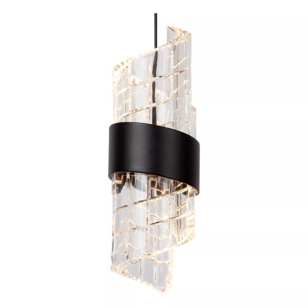 Moderne LED Pendelleuchte Schwarz L:84 cm 2700 K 5-flmg