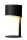 Schwarze Tischlampe Metall 28,5 cm niedrig E14 Zeitlos